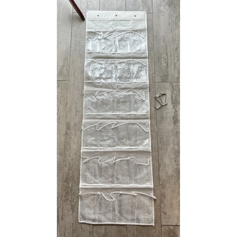 24 Grid Over the Door Wall Mounted Shoe Bra Underwear Swimsuit Organizer Storage